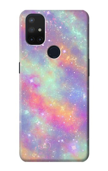 S3706 Pastel Rainbow Galaxy Pink Sky Case For OnePlus Nord N10 5G