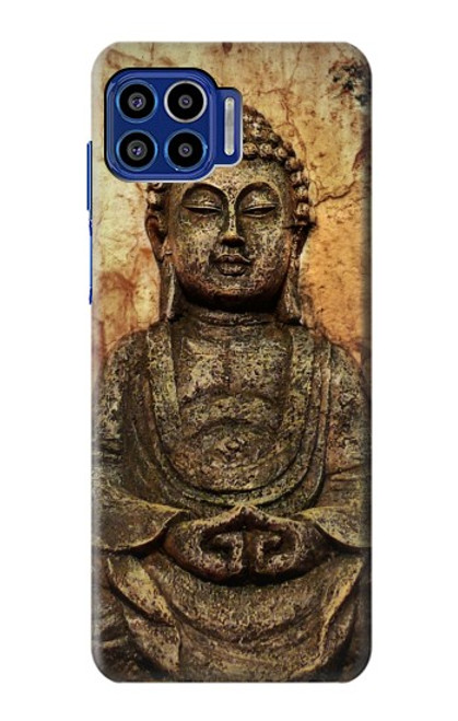 S0344 Buddha Rock Carving Case For Motorola One 5G