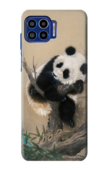 S2210 Panda Fluffy Art Painting Case For Motorola One 5G