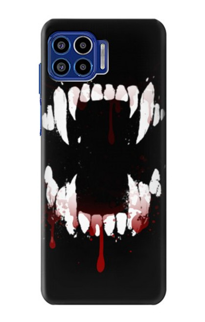 S3527 Vampire Teeth Bloodstain Case For Motorola One 5G