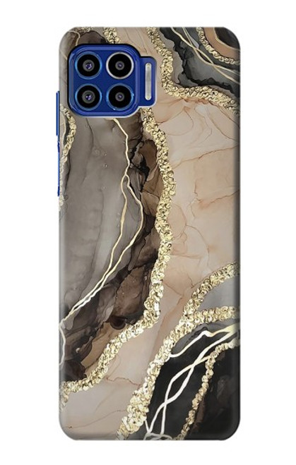 S3700 Marble Gold Graphic Printed Case For Motorola One 5G