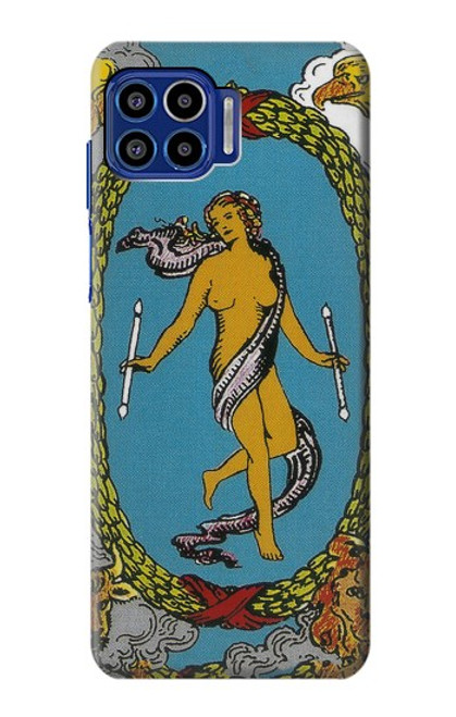 S3746 Tarot Card The World Case For Motorola One 5G