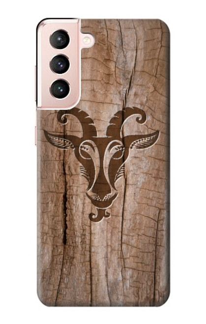 S2183 Goat Wood Graphic Printed Case For Samsung Galaxy S21 5G