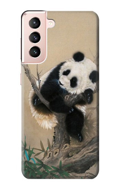 S2210 Panda Fluffy Art Painting Case For Samsung Galaxy S21 5G