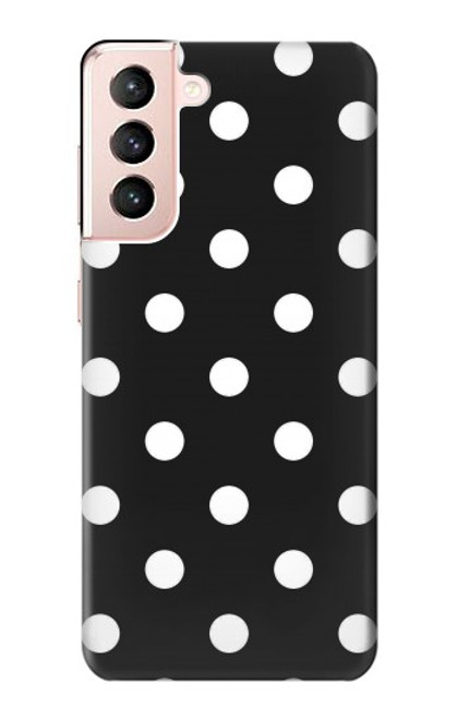 S2299 Black Polka Dots Case For Samsung Galaxy S21 5G