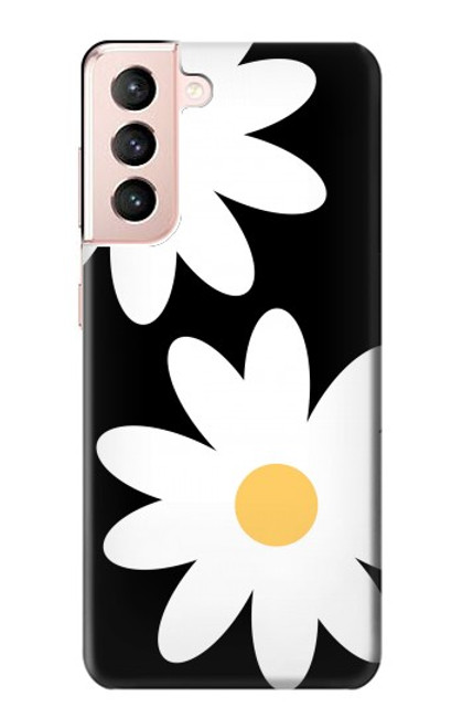 S2315 Daisy White Flowers Case For Samsung Galaxy S21 5G