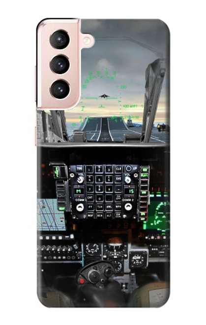 S2435 Fighter Jet Aircraft Cockpit Case For Samsung Galaxy S21 5G