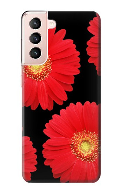 S2478 Red Daisy flower Case For Samsung Galaxy S21 5G