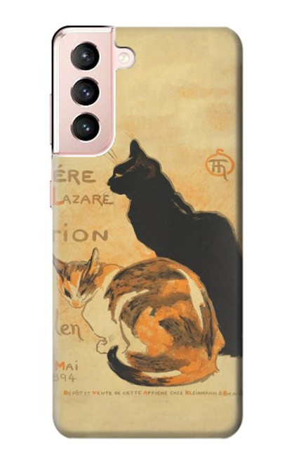 S3229 Vintage Cat Poster Case For Samsung Galaxy S21 5G