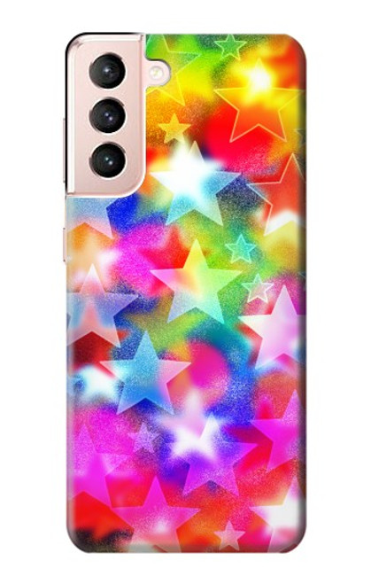 S3292 Colourful Disco Star Case For Samsung Galaxy S21 5G