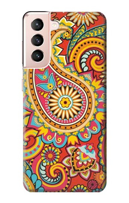 S3402 Floral Paisley Pattern Seamless Case For Samsung Galaxy S21 5G