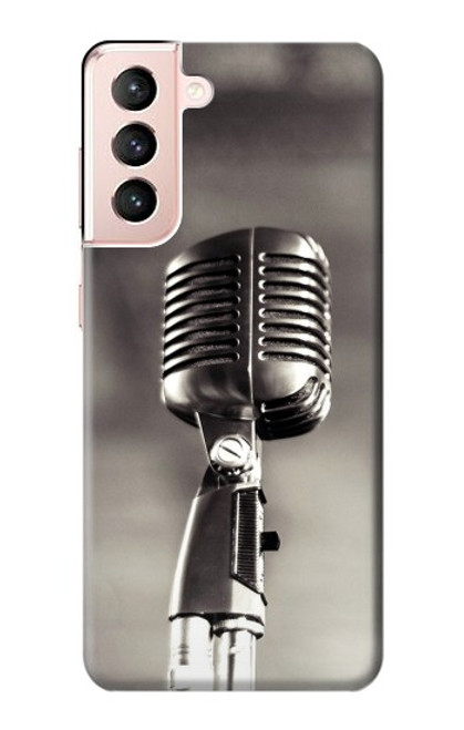 S3495 Vintage Microphone Case For Samsung Galaxy S21 5G