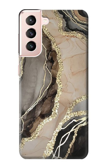 S3700 Marble Gold Graphic Printed Case For Samsung Galaxy S21 5G