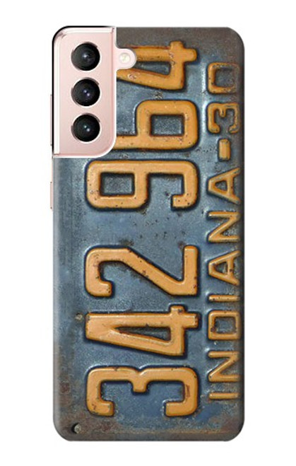S3750 Vintage Vehicle Registration Plate Case For Samsung Galaxy S21 5G