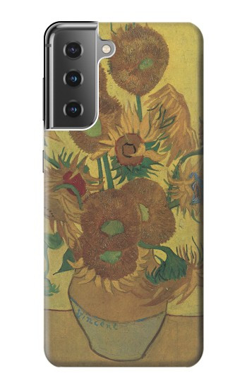 S0214 Van Gogh Vase Fifteen Sunflowers Case For Samsung Galaxy S21 Plus 5G, Galaxy S21+ 5G