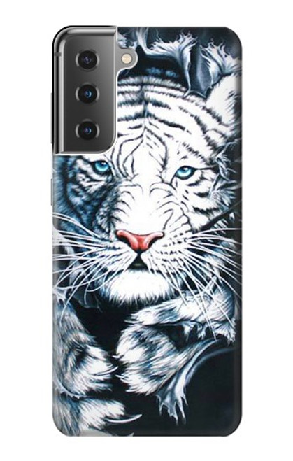 S0265 White Tiger Case For Samsung Galaxy S21 Plus 5G, Galaxy S21+ 5G