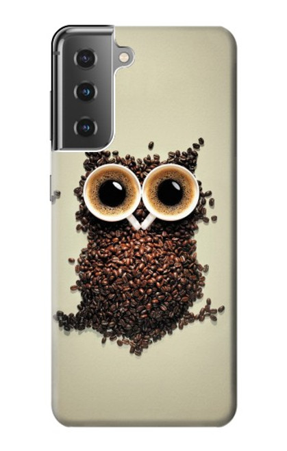 S0360 Coffee Owl Case For Samsung Galaxy S21 Plus 5G, Galaxy S21+ 5G