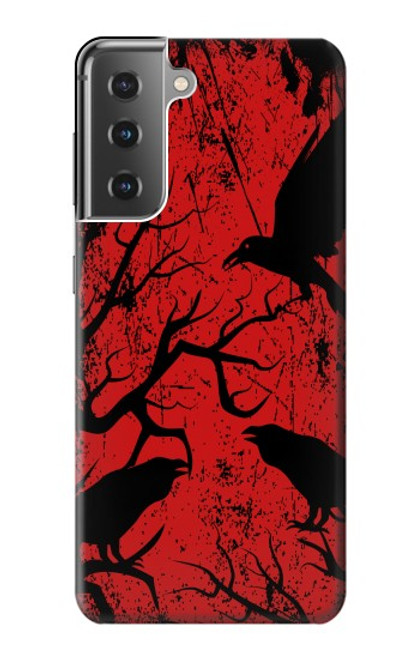 S3325 Crow Black Blood Tree Case For Samsung Galaxy S21 Plus 5G, Galaxy S21+ 5G
