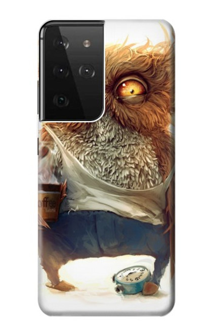 S1133 Wake up Owl Case For Samsung Galaxy S21 Ultra 5G