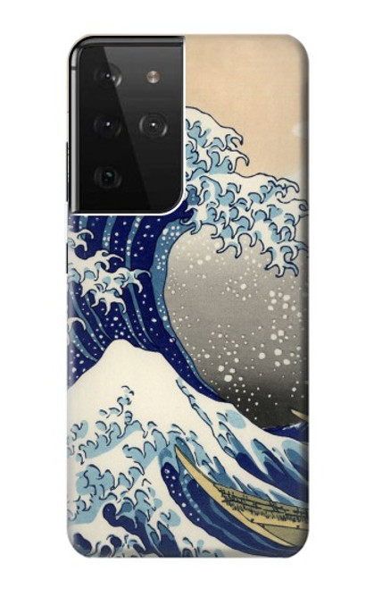 S2389 Hokusai The Great Wave off Kanagawa Case For Samsung Galaxy S21 Ultra 5G