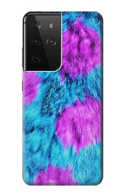 S2757 Monster Fur Skin Pattern Graphic Case For Samsung Galaxy S21 Ultra 5G