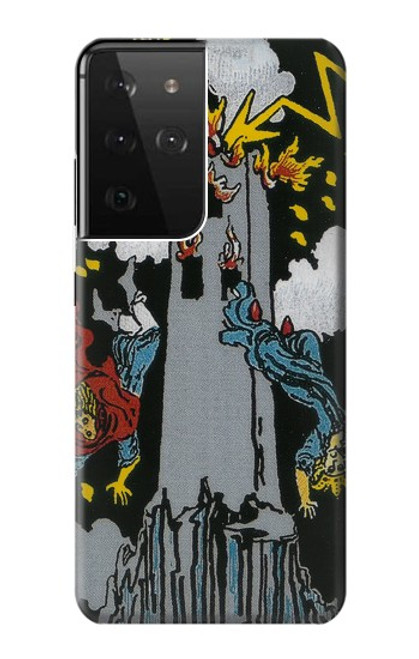 S3745 Tarot Card The Tower Case For Samsung Galaxy S21 Ultra 5G