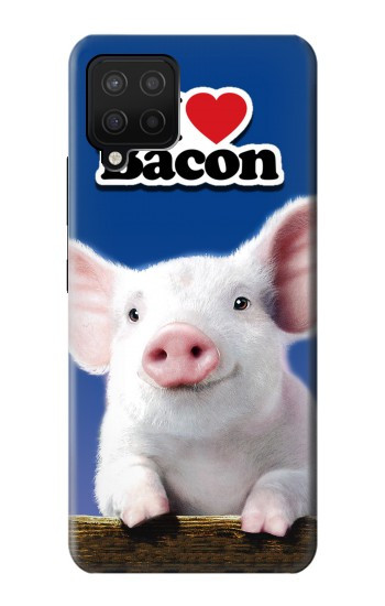 S0608 I Love Bacon Cute Baby Pig Case For Samsung Galaxy A12