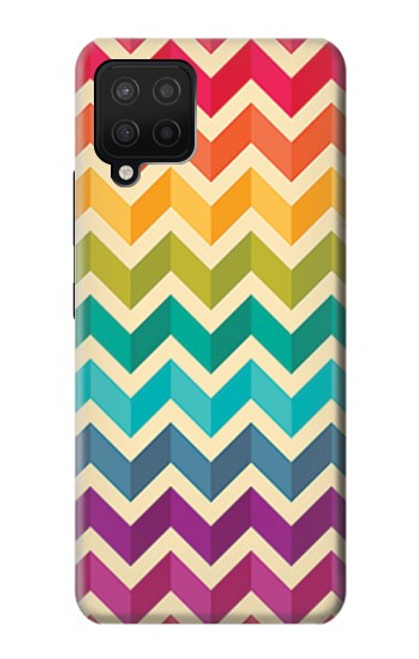 S2362 Rainbow Colorful Shavron Zig Zag Pattern Case For Samsung Galaxy A12