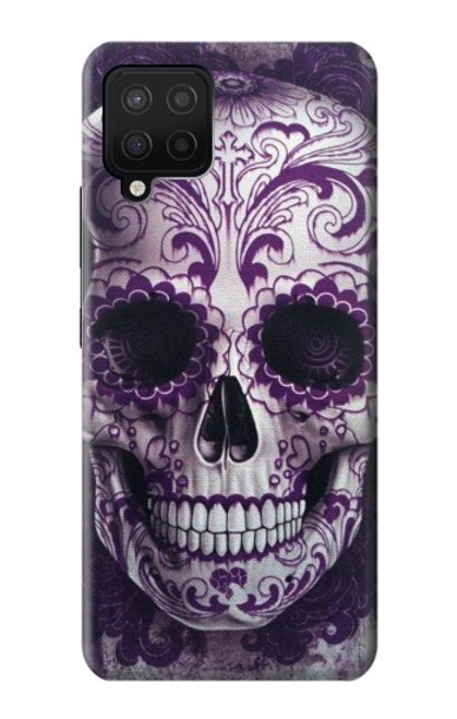 S3582 Purple Sugar Skull Case For Samsung Galaxy A12