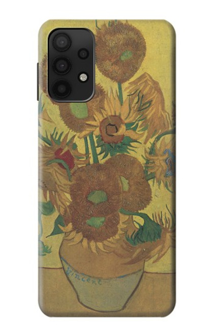 S0214 Van Gogh Vase Fifteen Sunflowers Case For Samsung Galaxy A32 5G