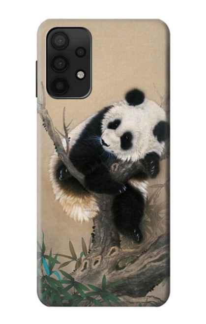 S2210 Panda Fluffy Art Painting Case For Samsung Galaxy A32 5G