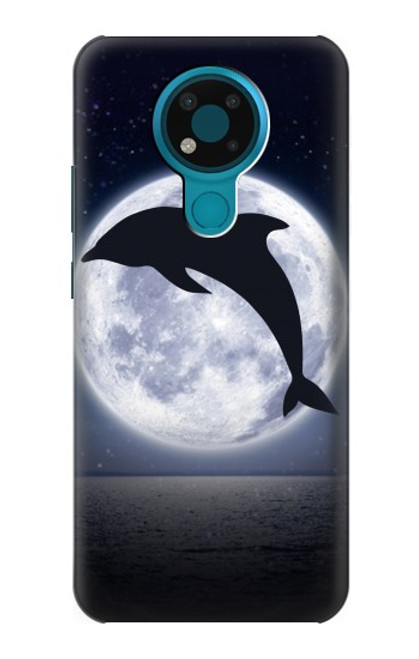 S3510 Dolphin Moon Night Case For Nokia 3.4