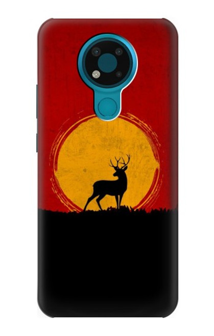 S3513 Deer Sunset Case For Nokia 3.4