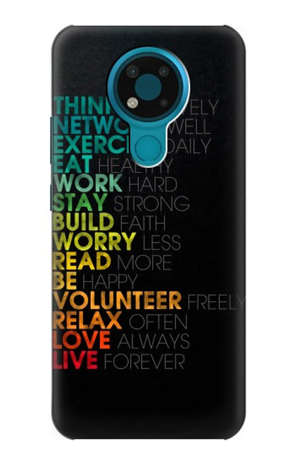 S3523 Think Positive Words Quotes Case For Nokia 3.4