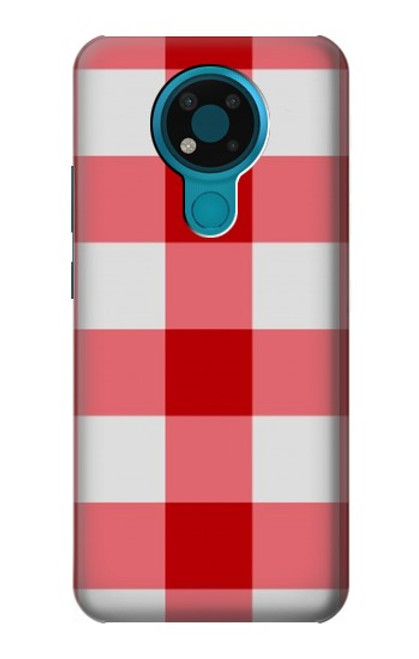S3535 Red Gingham Case For Nokia 3.4