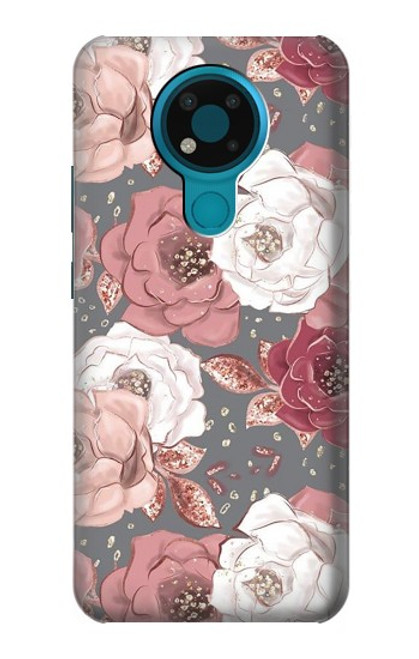 S3716 Rose Floral Pattern Case For Nokia 3.4