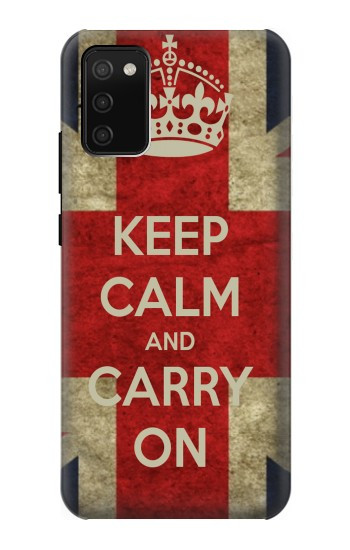 S0674 Keep Calm and Carry On Case For Samsung Galaxy A02s, Galaxy M02s