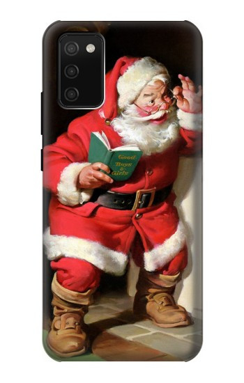S1417 Santa Claus Merry Xmas Case For Samsung Galaxy A02s, Galaxy M02s