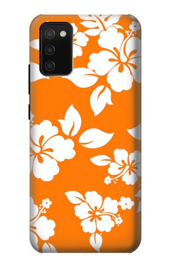 S2245 Hawaiian Hibiscus Orange Pattern Case For Samsung Galaxy A02s, Galaxy M02s