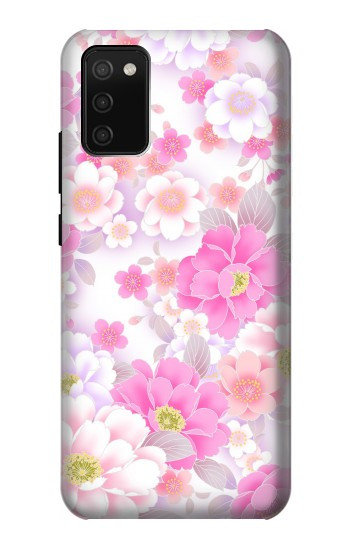 S3036 Pink Sweet Flower Flora Case For Samsung Galaxy A02s, Galaxy M02s