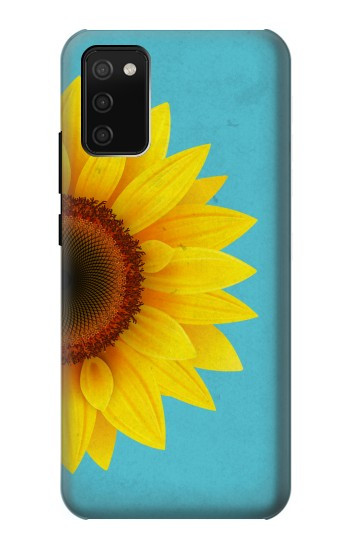 S3039 Vintage Sunflower Blue Case For Samsung Galaxy A02s, Galaxy M02s