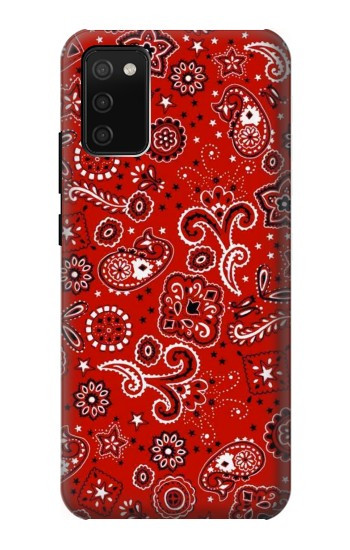 S3354 Red Classic Bandana Case For Samsung Galaxy A02s, Galaxy M02s