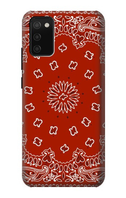 S3355 Bandana Red Pattern Case For Samsung Galaxy A02s, Galaxy M02s