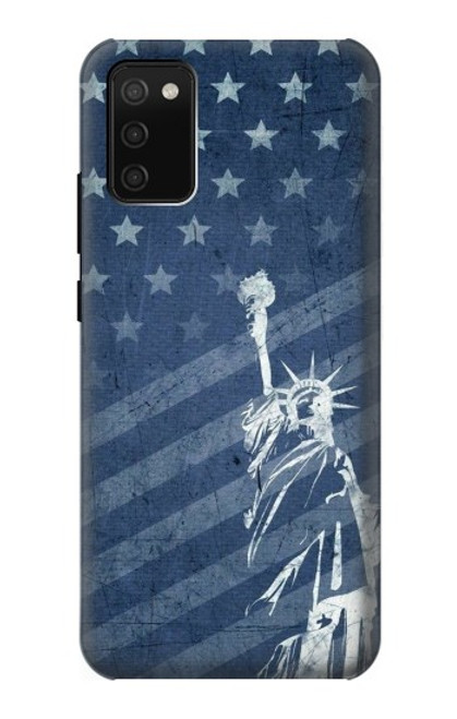 S3450 US Flag Liberty Statue Case For Samsung Galaxy A02s, Galaxy M02s