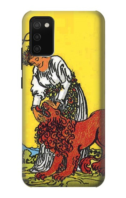 S3458 Strength Tarot Card Case For Samsung Galaxy A02s, Galaxy M02s