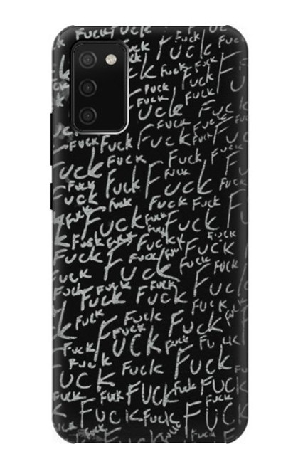 S3478 Funny Words Blackboard Case For Samsung Galaxy A02s, Galaxy M02s