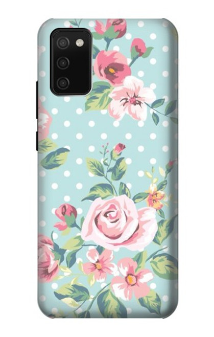 S3494 Vintage Rose Polka Dot Case For Samsung Galaxy A02s, Galaxy M02s