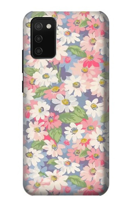 S3688 Floral Flower Art Pattern Case For Samsung Galaxy A02s, Galaxy M02s