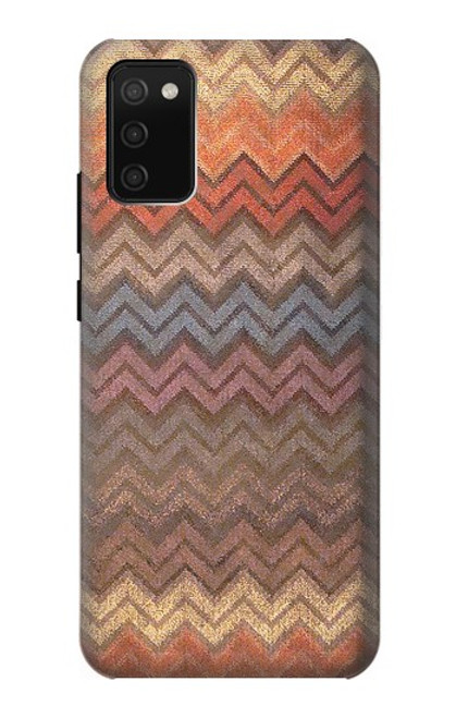 S3752 Zigzag Fabric Pattern Graphic Printed Case For Samsung Galaxy A02s, Galaxy M02s