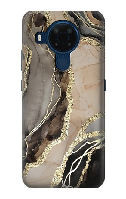 S3700 Marble Gold Graphic Printed Case For Nokia 5.4